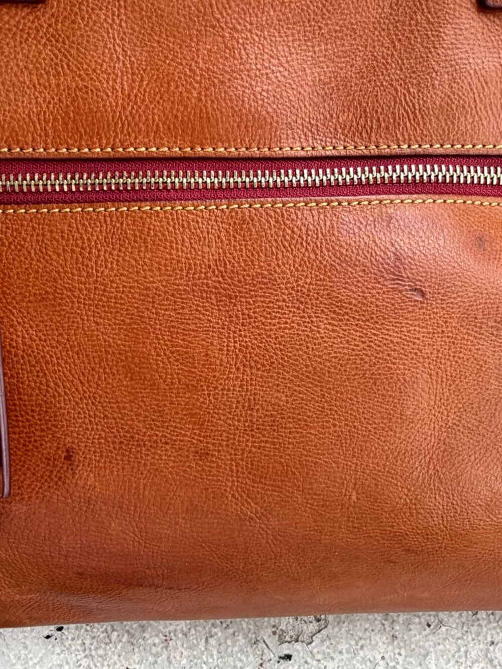 DOONEY & BOURKE Russel Florentine Italy Large Natural Tan Carryall Laptop Bag - Picture 11 of 14